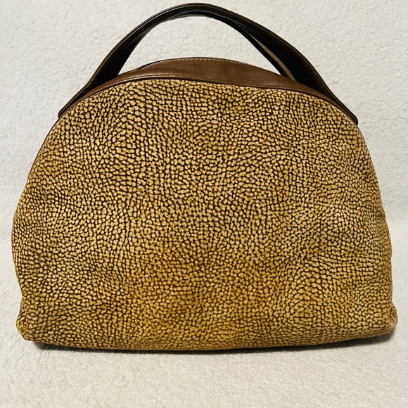 Borbonese Redwall Quail Suede Handbag - Picture 12 of 12